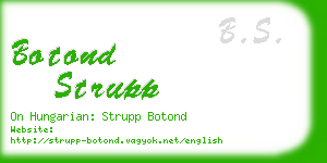 botond strupp business card